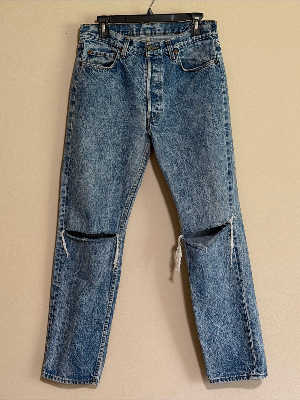 80’s Levi's 501 Acid Wash Blue Jeans